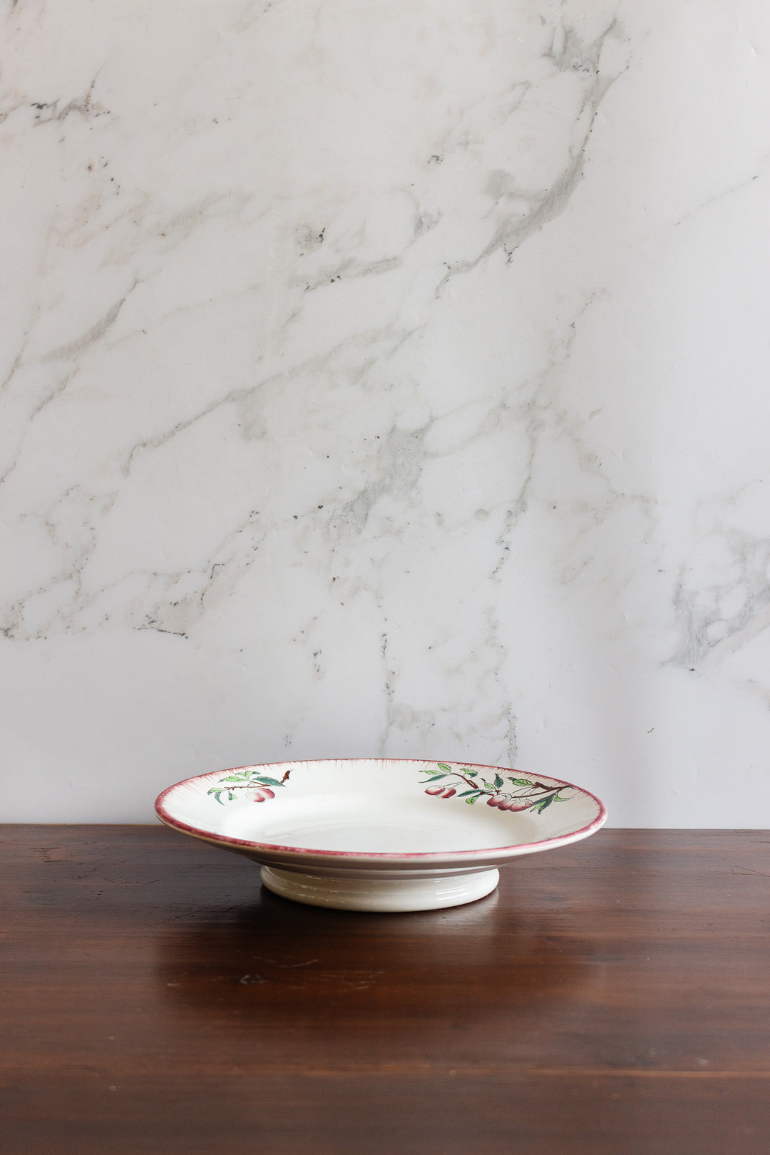 1930s digoin sarreguemines "cérises" cake plate