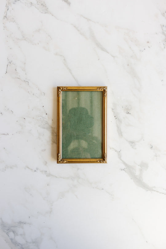 vintage french brass photo frame with floral detailing