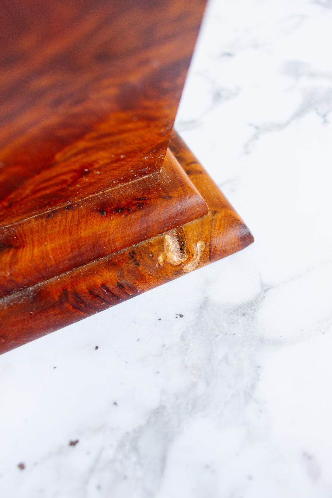 rare 1930s French burl elm wood desk set