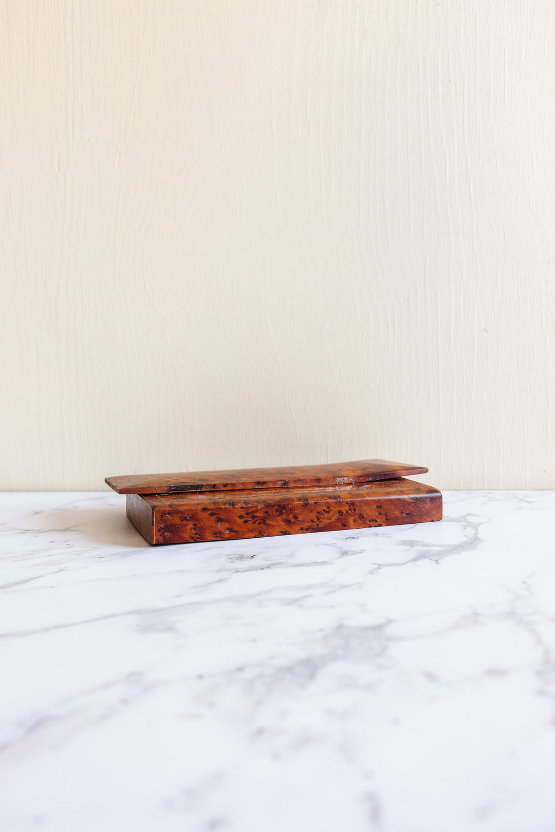 rare 1930s French burl elm wood desk set
