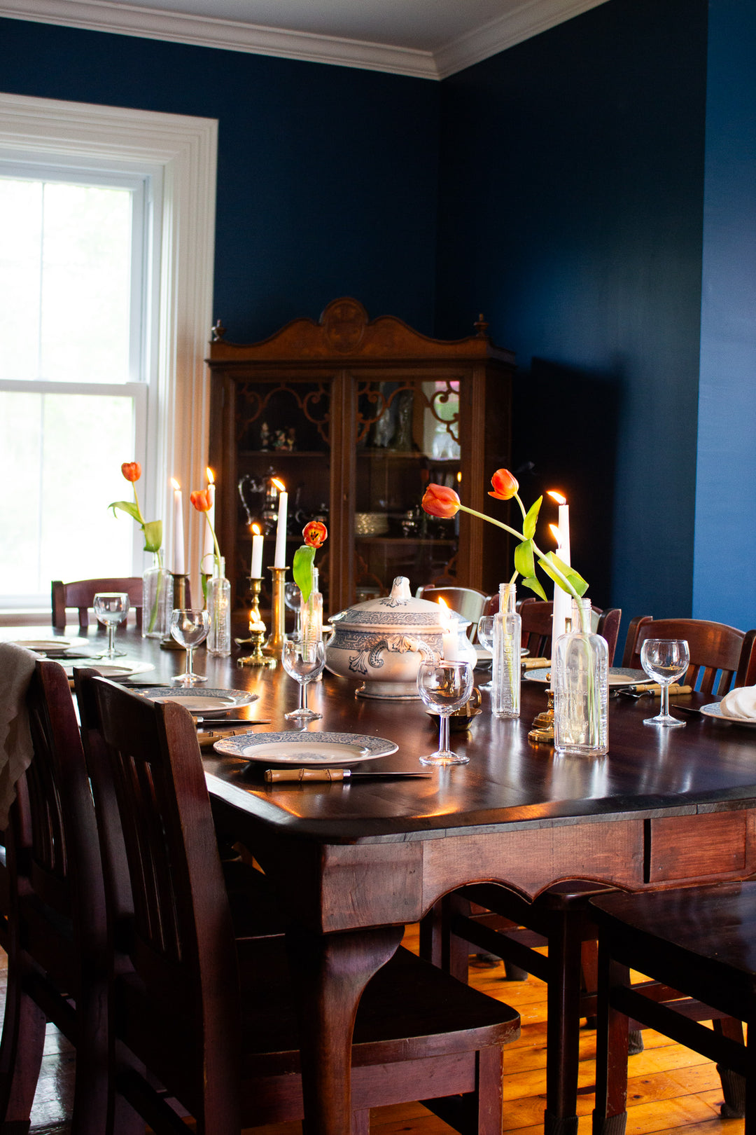 antique french Creil et Montereau "labrador" soupière