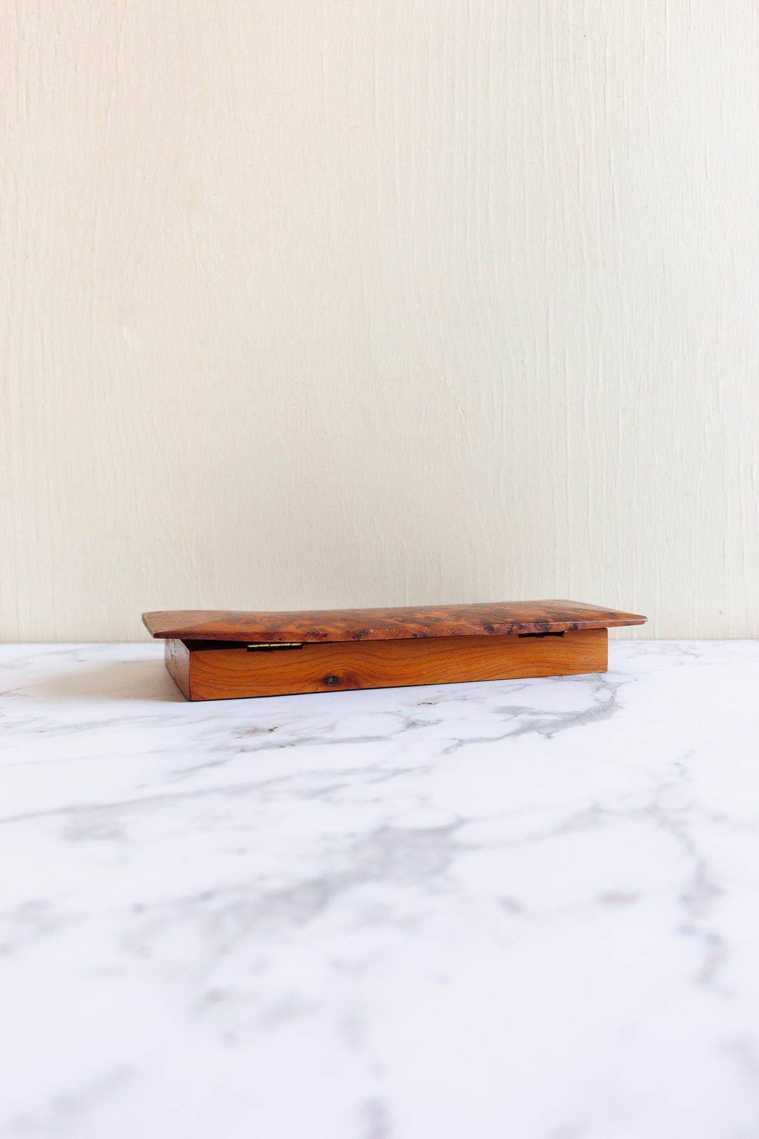 rare 1930s French burl elm wood desk set