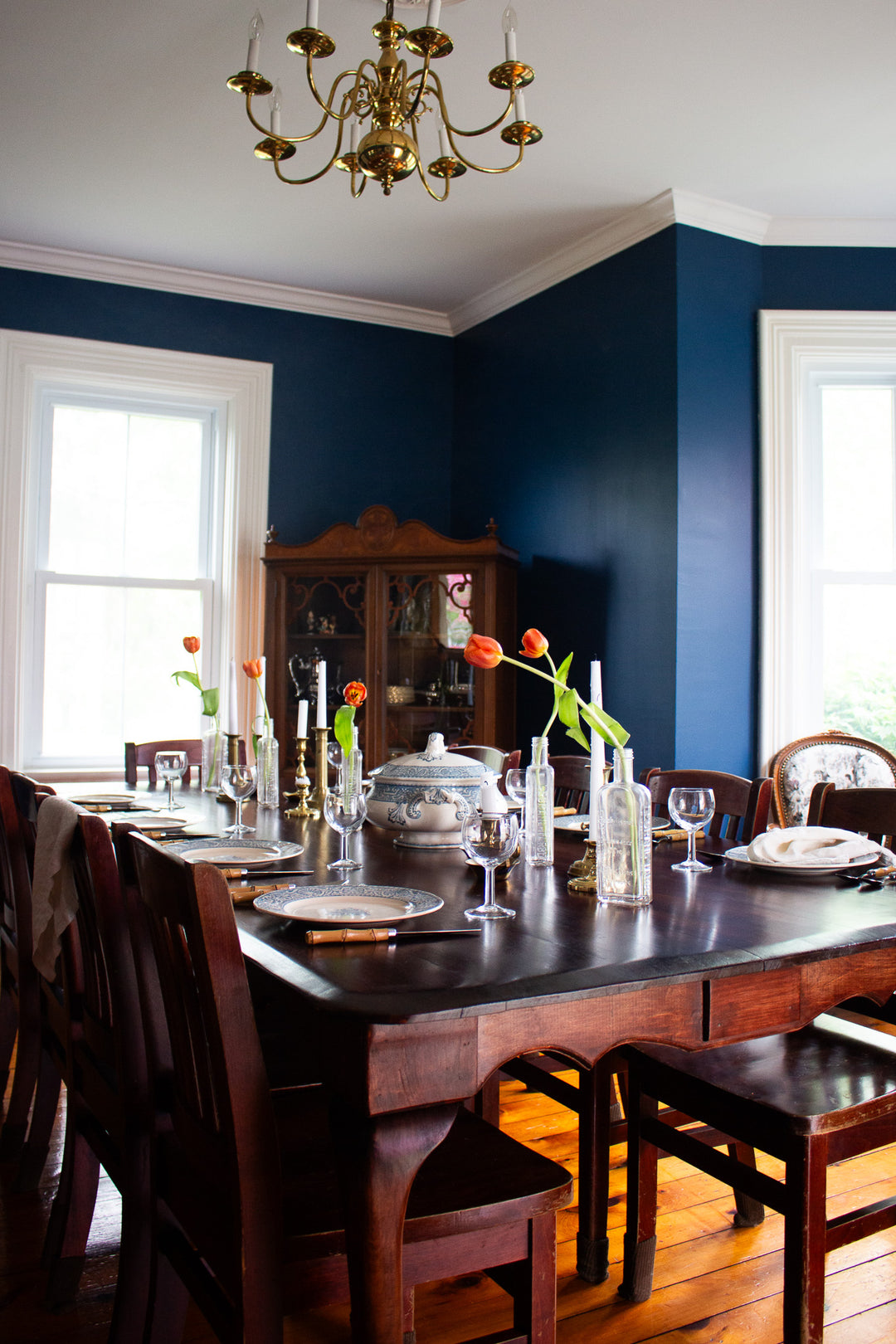 antique french Creil et Montereau "labrador" soupière