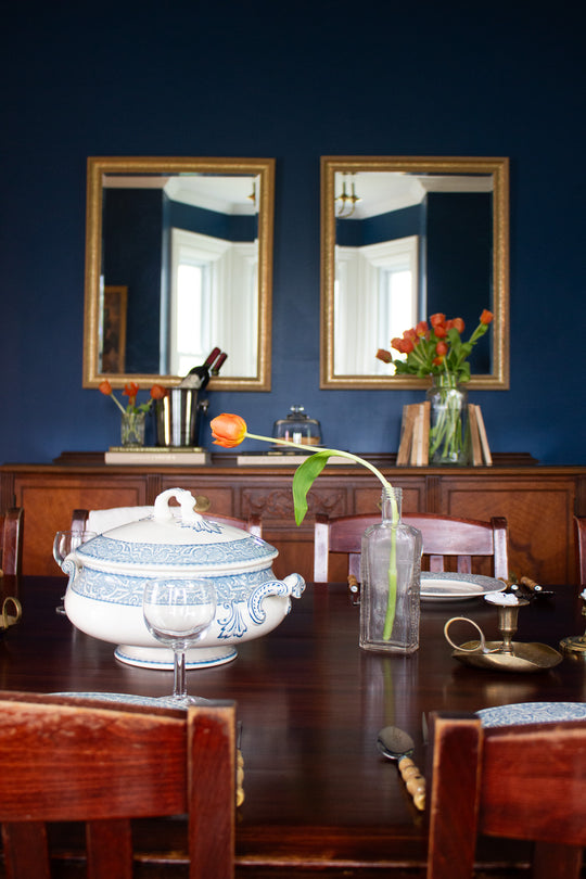 antique french Creil et Montereau "labrador" soupière