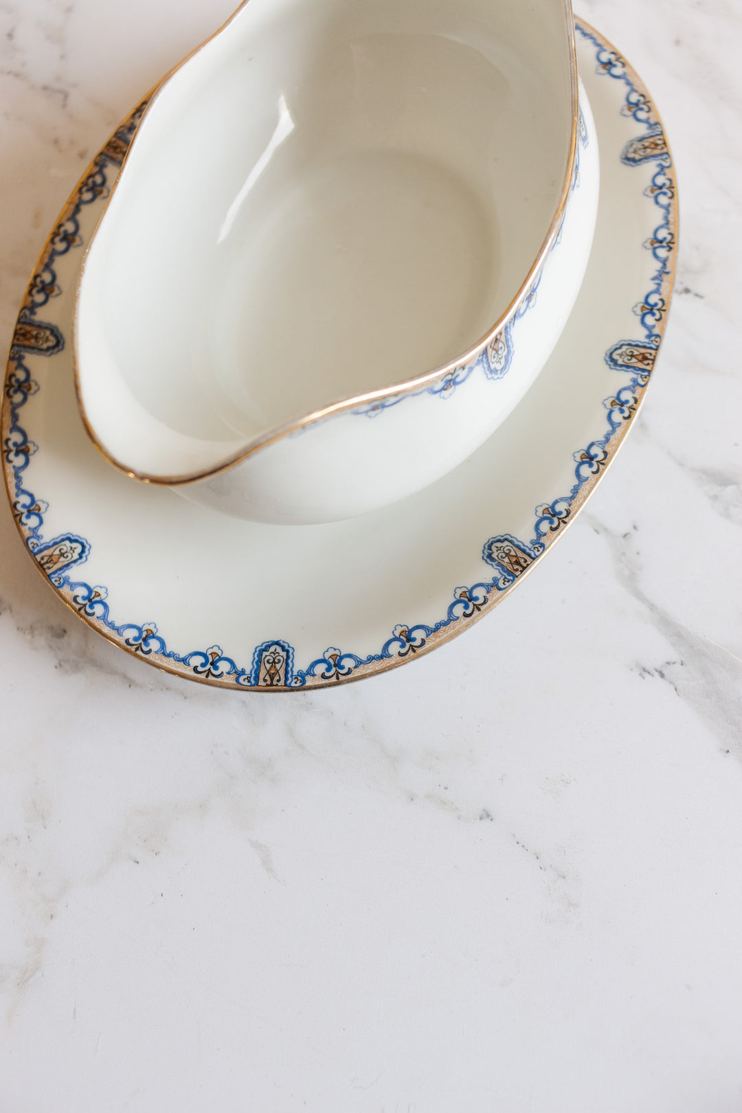 early 20th century C. Ahrenfeldt Limoges gravy boat