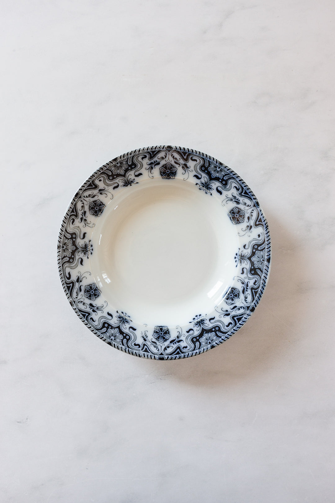 42 piece antique french badonviller dish set