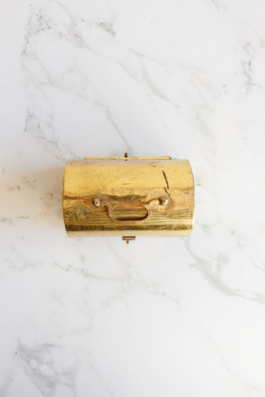 vintage french brass chest