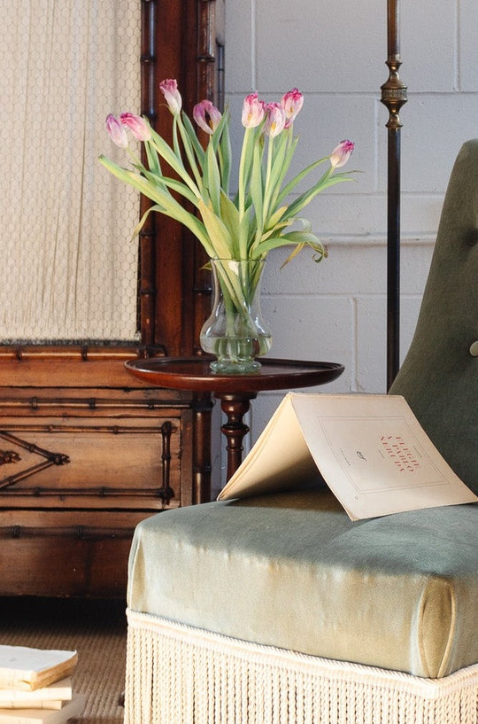 turn of the century English mahogany wine table