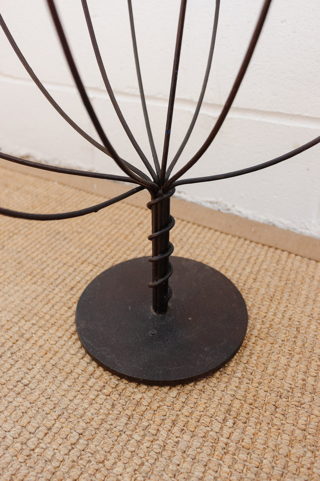 rare midcentury French brutalist 10 arm floor candelabra