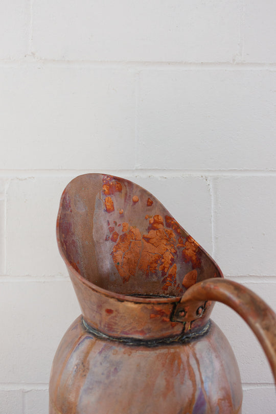 vintage french oversized copper vessel