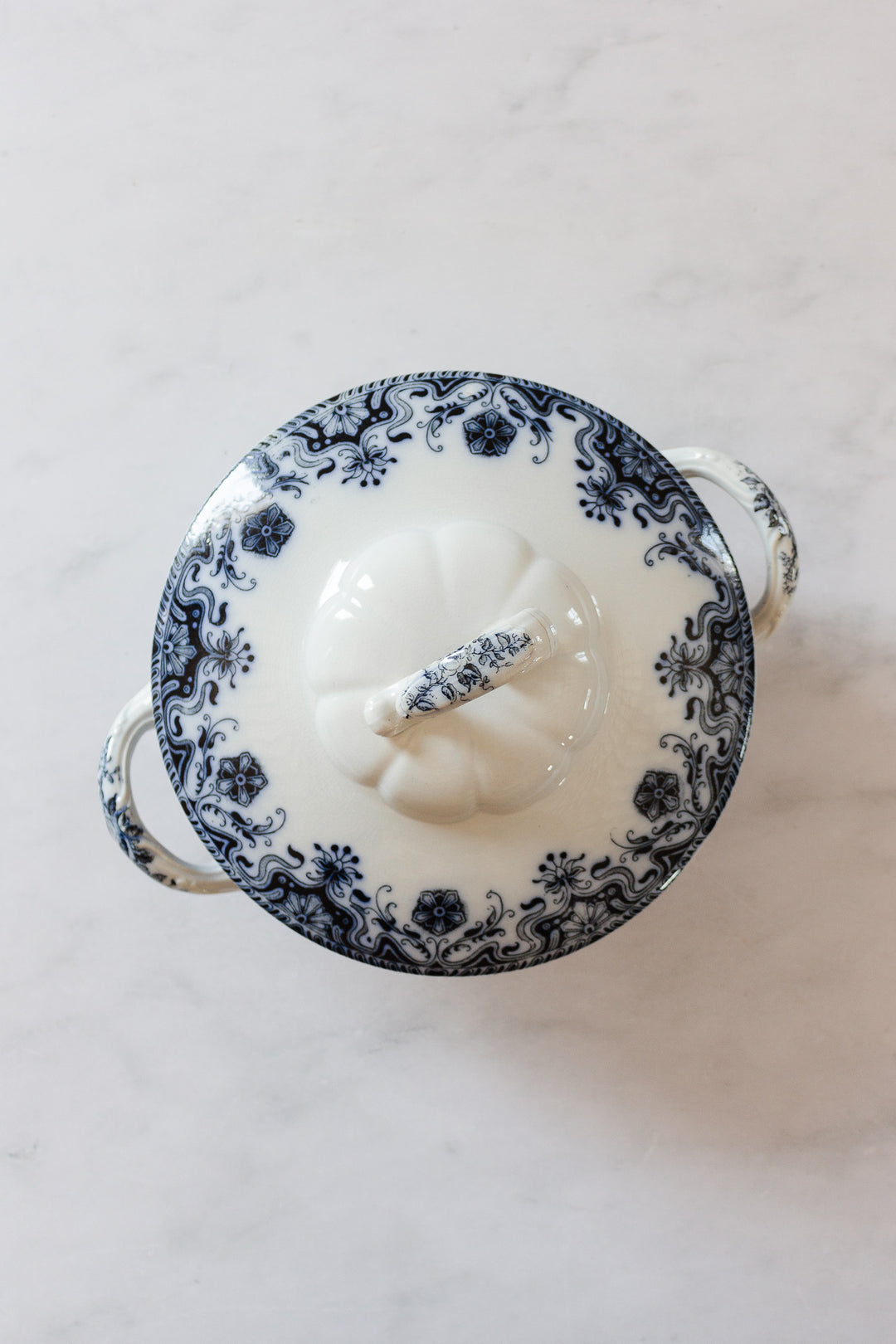 42 piece antique french badonviller dish set