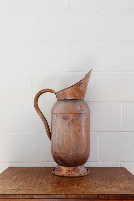 vintage french oversized copper vessel