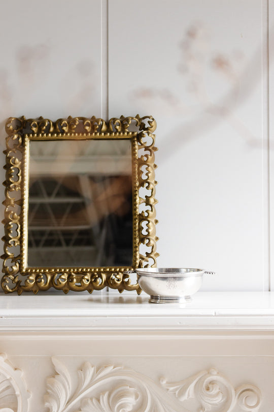 antique french cristofle monogrammed "HC" candy dish