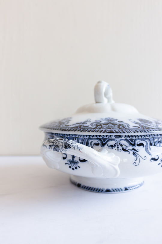 42 piece antique french badonviller dish set