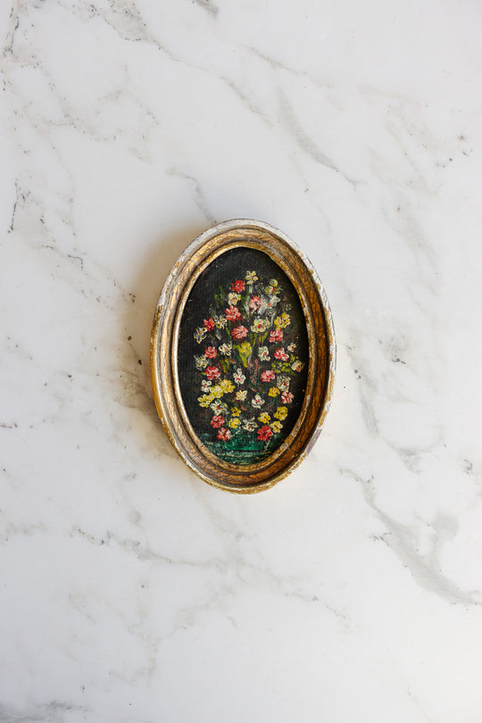 fleurs en ovale
