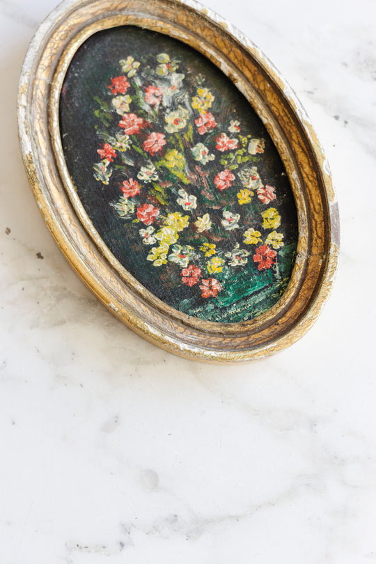 fleurs en ovale