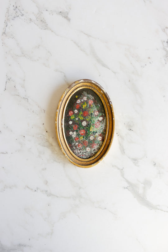 fleurs en ovale