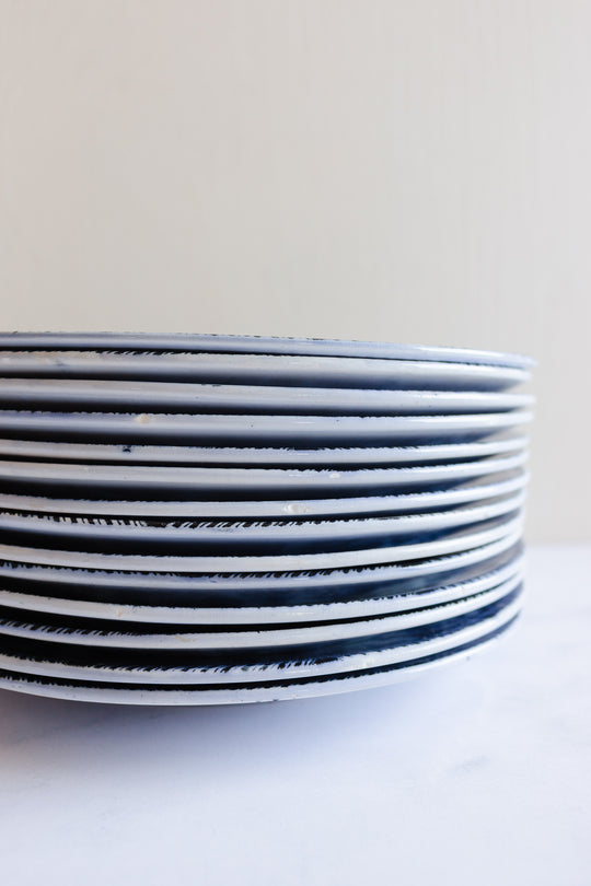 42 piece antique french badonviller dish set