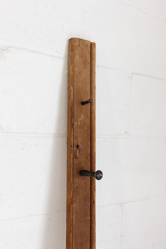 vintage French farmhouse peg rails