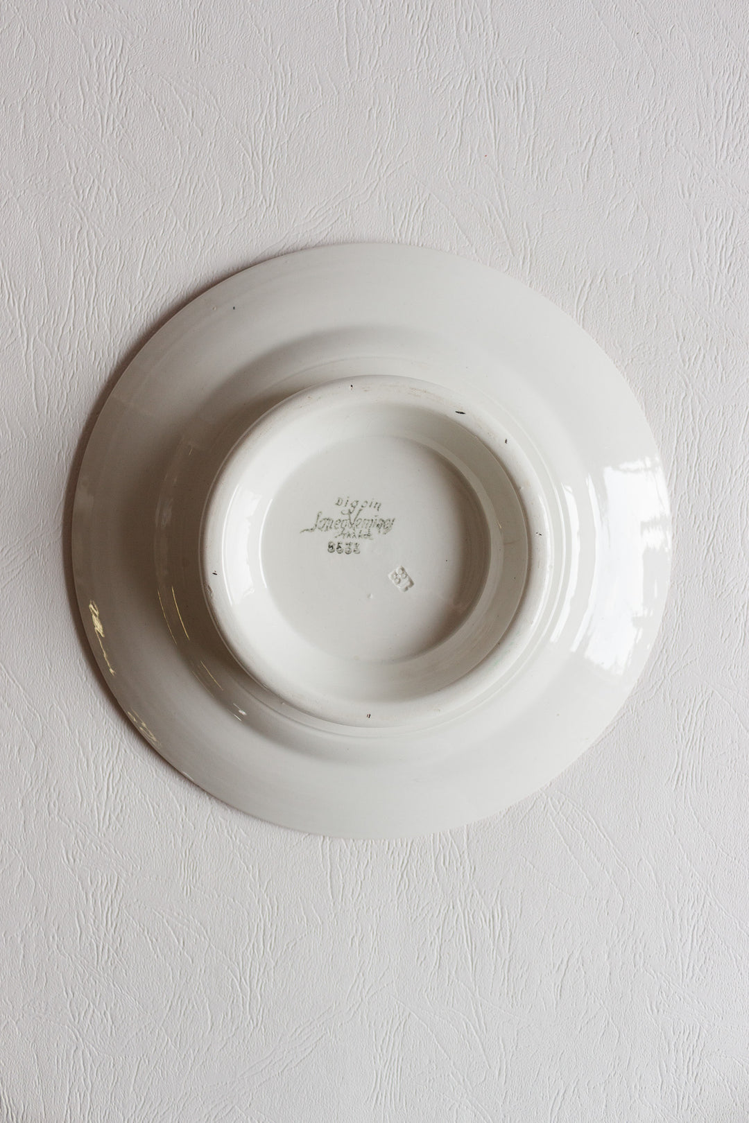 1930s digoin sarreguemines "cérises" cake plate