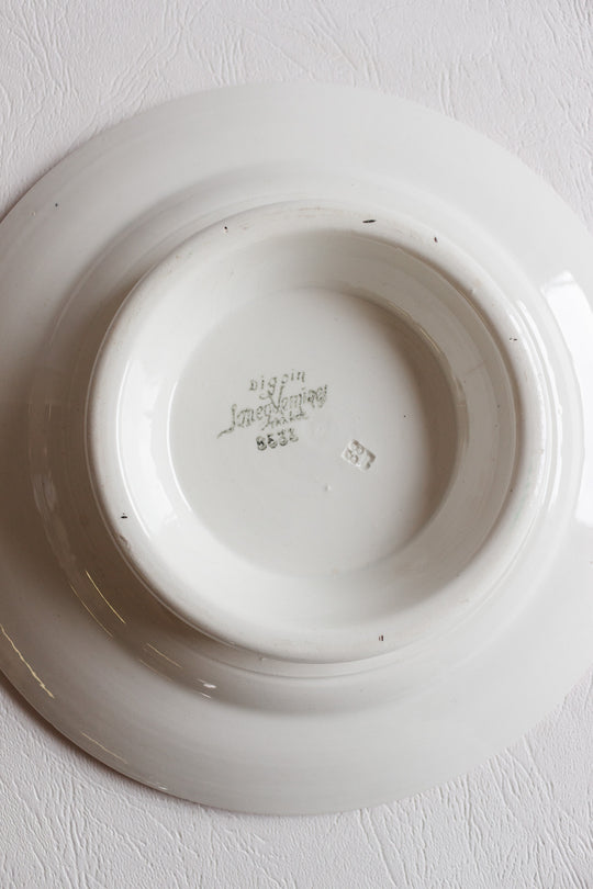 1930s digoin sarreguemines "cérises" cake plate