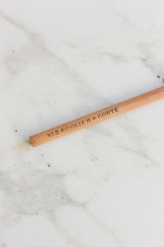 set of 10 vintage french ecolier conté no 2 pencils