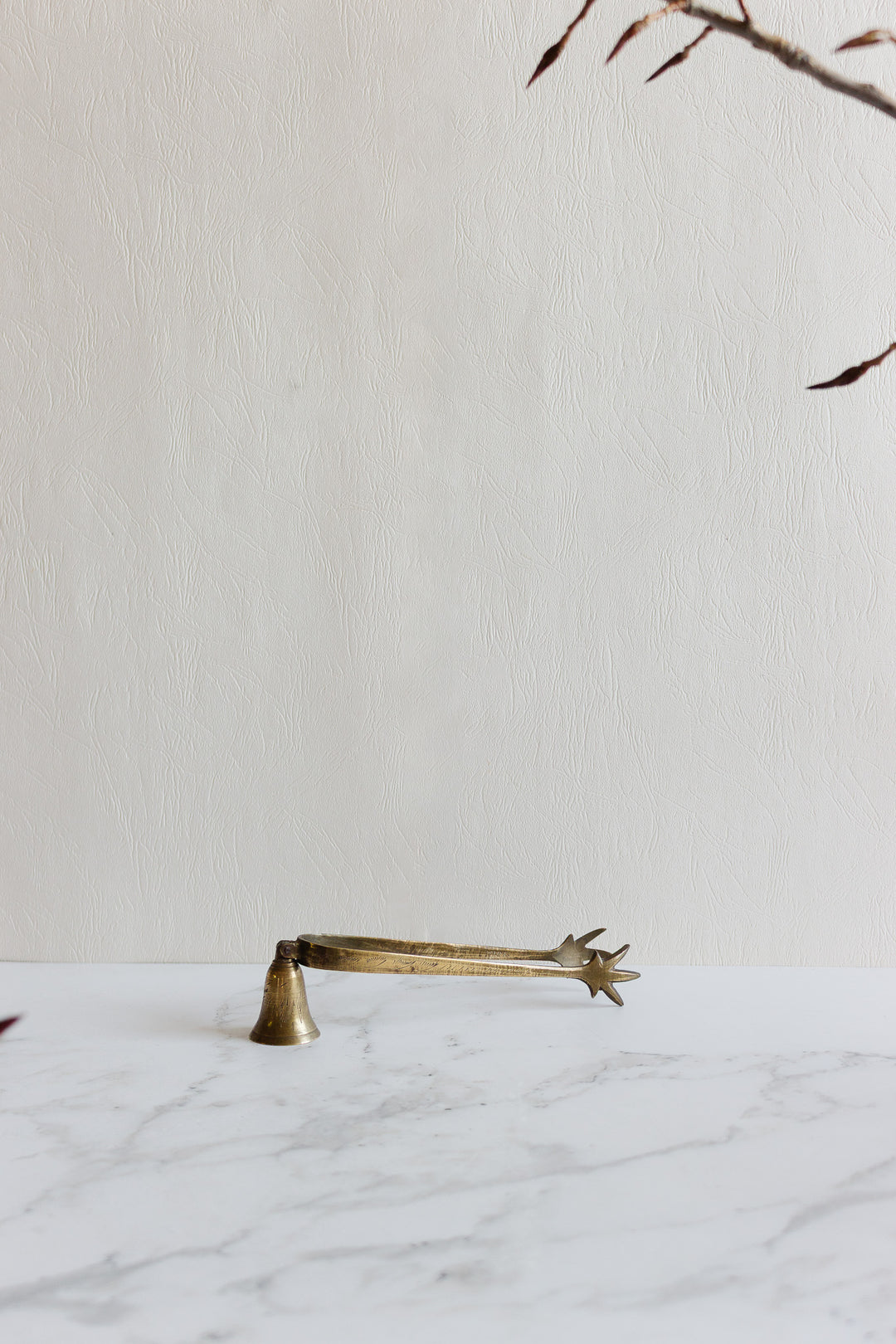 vintage french brass sugar cube claw tongs with bell