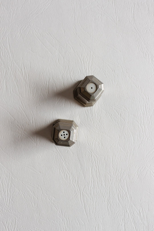 vintage french salt and pepper shaker pair