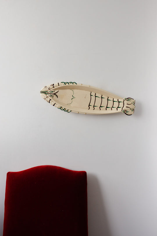 rare vintage french quimper oversized lobster platter