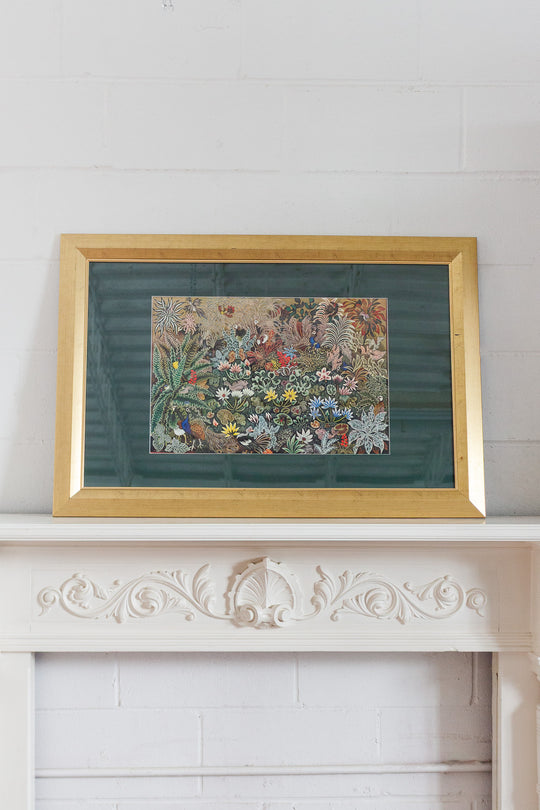 1970s dom robert tapestry print "les enfants de lumière"