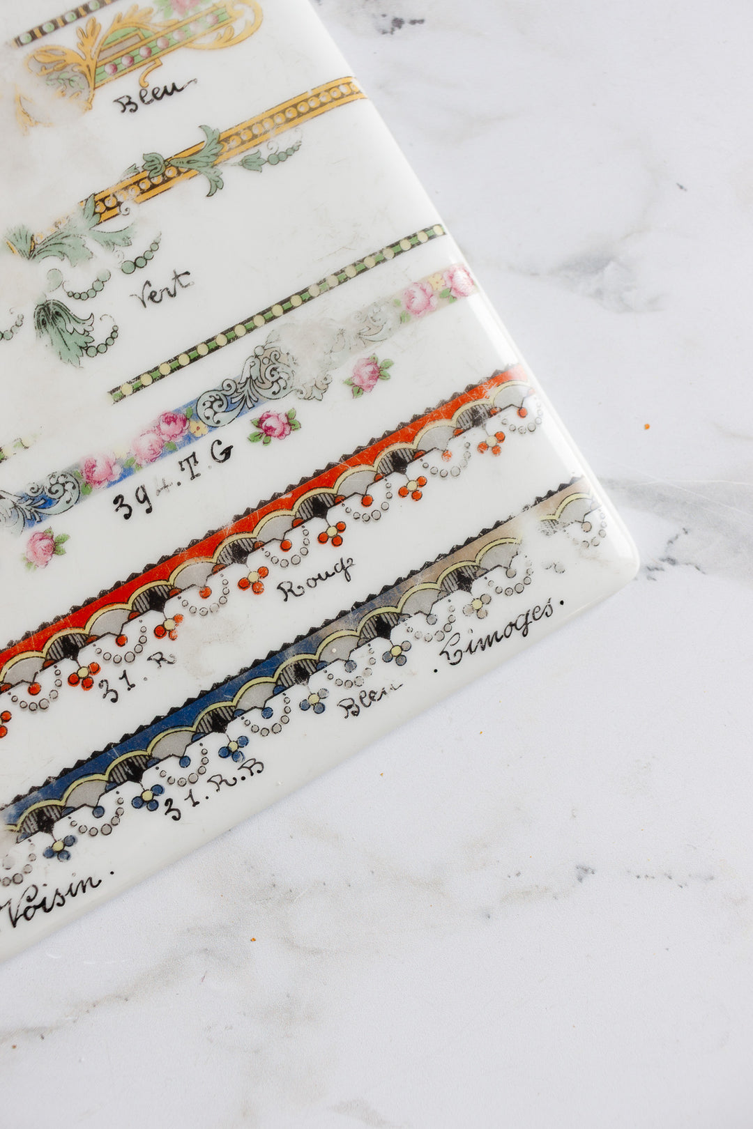 rare duo of antique limoges signed "plaques d'essai"