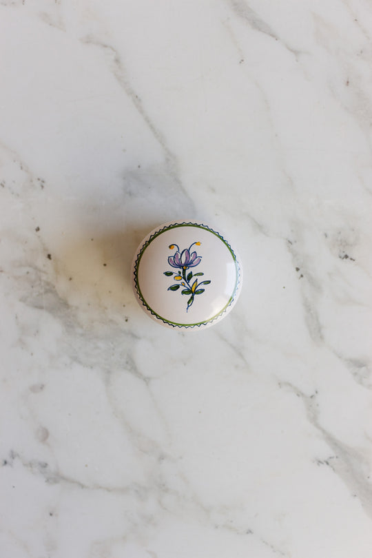 vintage french moustiers ring box