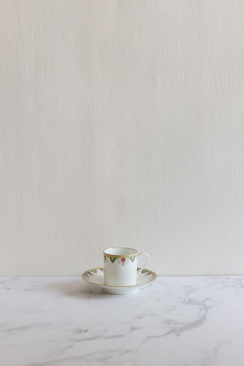 turn of the century limoges porcelain by A. Lanternier & Cie demiatasse cups, set of 3