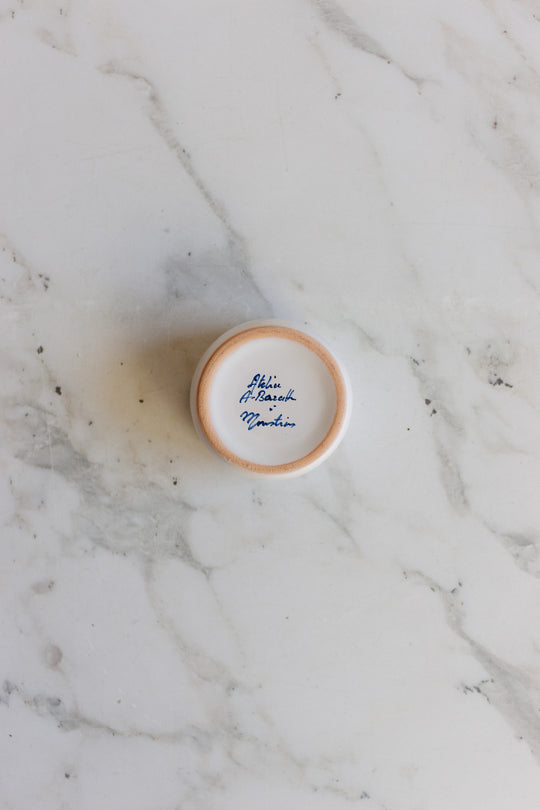 vintage french moustiers ring box