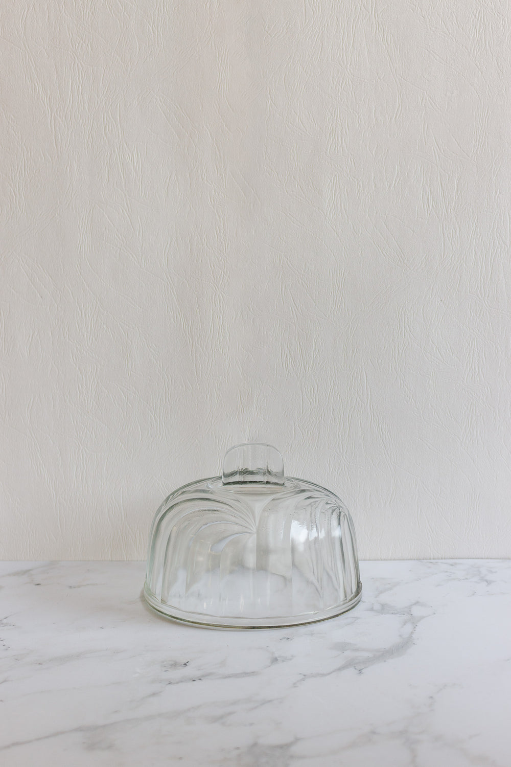 vintage french pressed glass cheese cloche