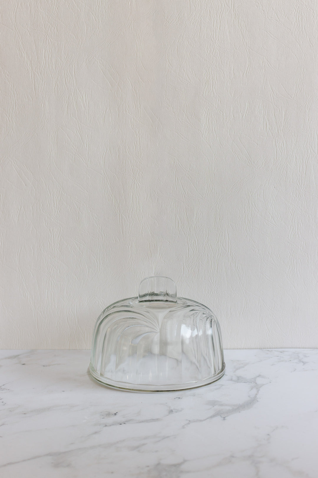 vintage french pressed glass cheese cloche