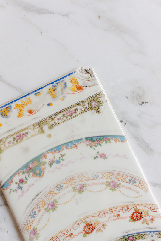 rare duo of antique limoges signed "plaques d'essai"