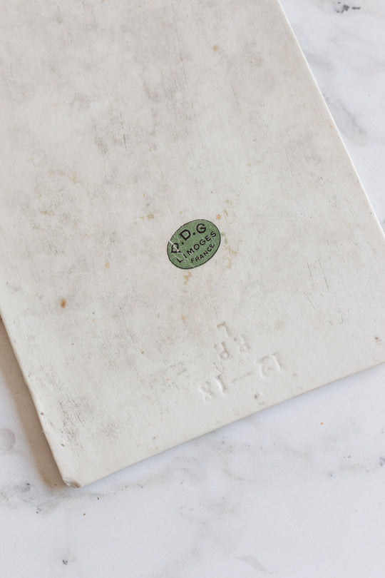 rare duo of antique limoges signed "plaques d'essai"