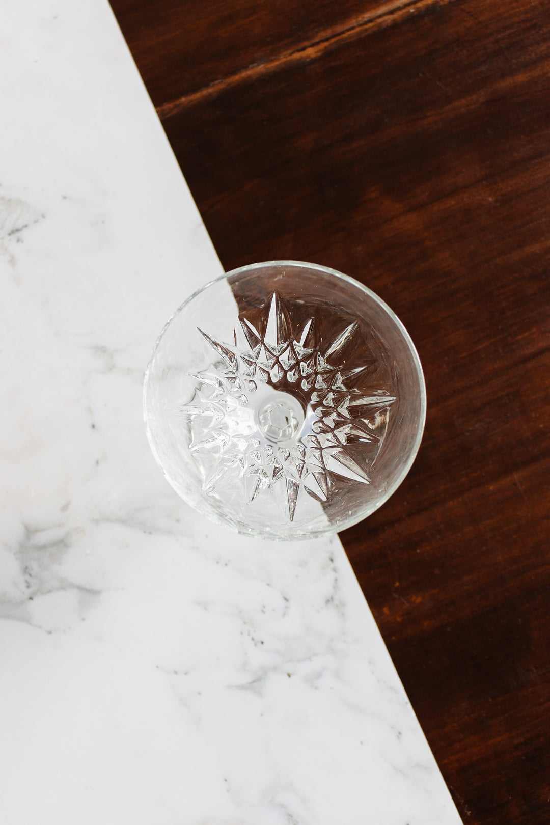 eclectic set of 4 vintage french champagne coupes