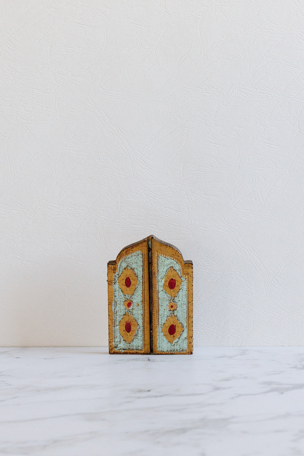 antique italian small florentine triptych "icon"