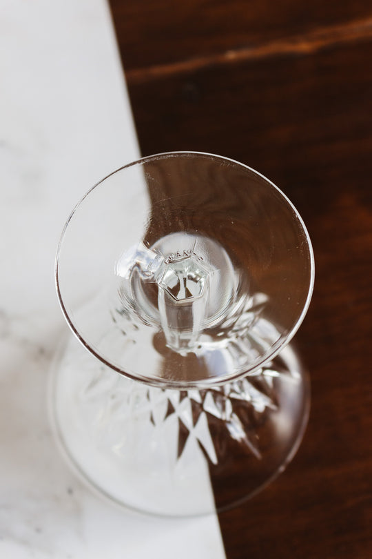 eclectic set of 4 vintage french champagne coupes