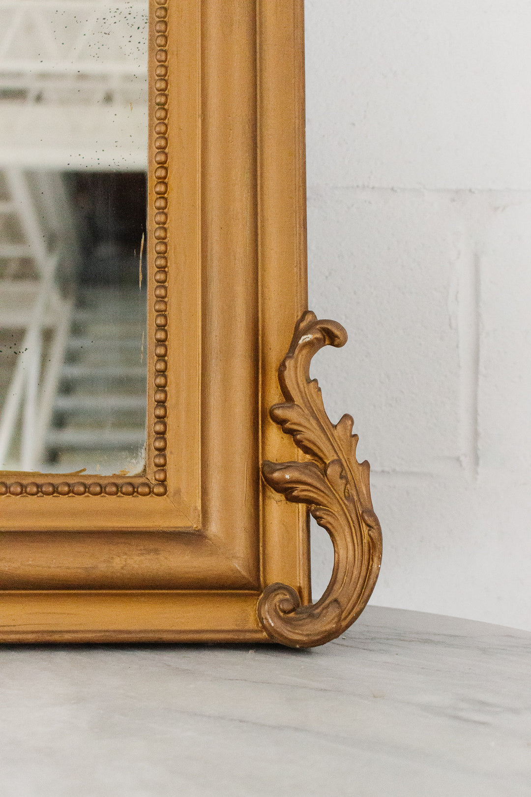 19th century French Louis Philippe overmantel mirror