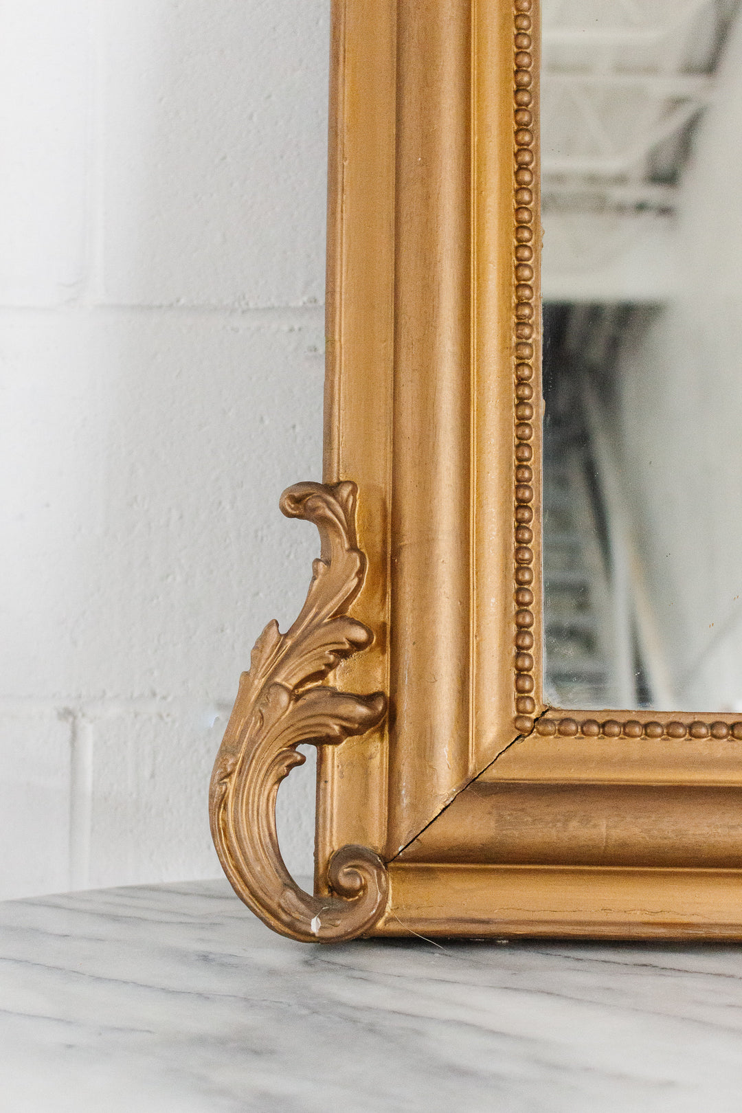 19th century French Louis Philippe overmantel mirror