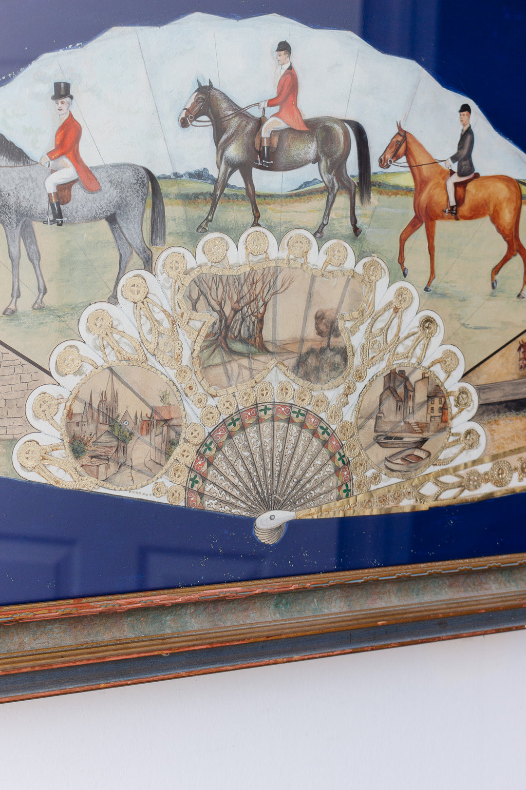 vintage equestrian fan art