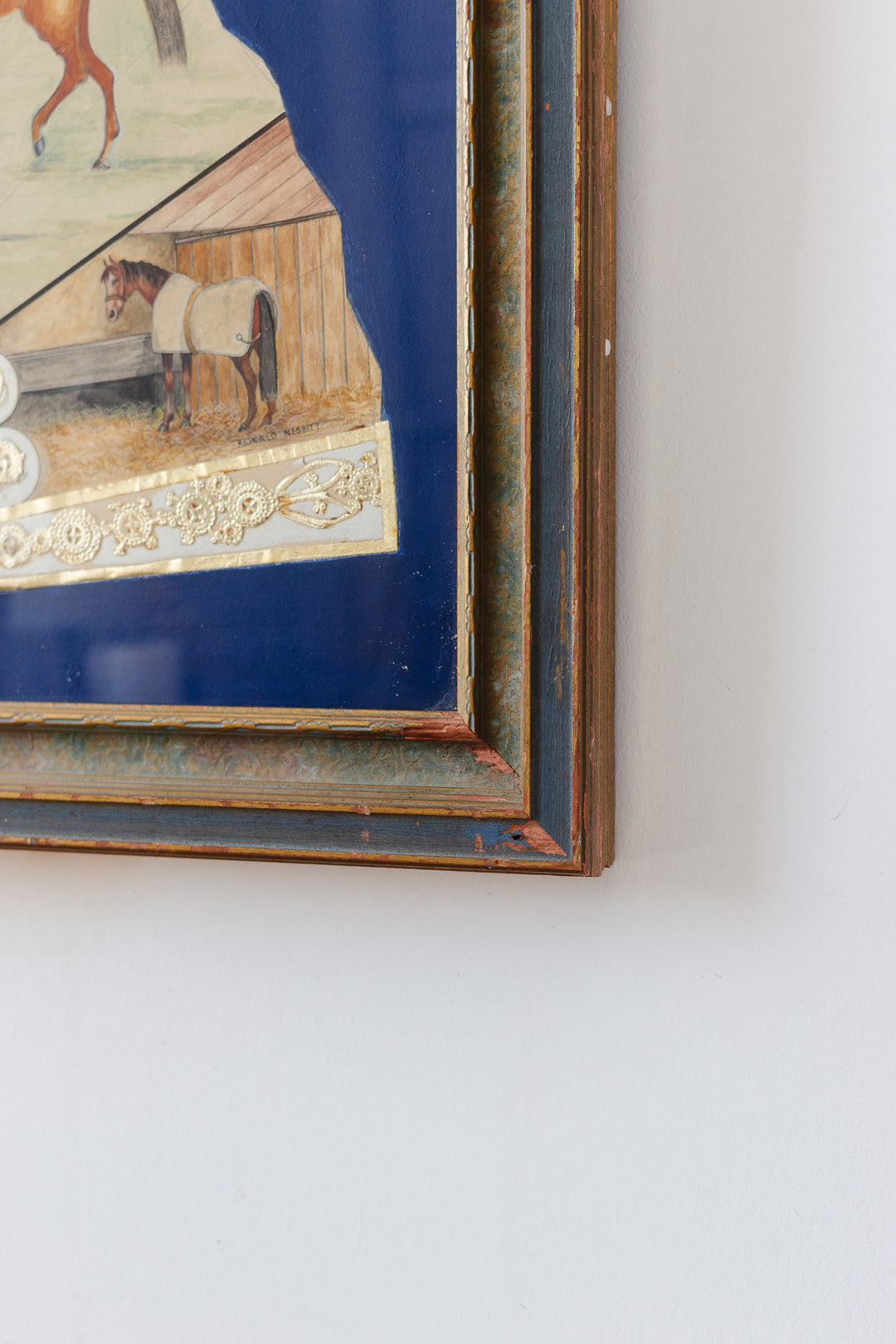 vintage equestrian fan art