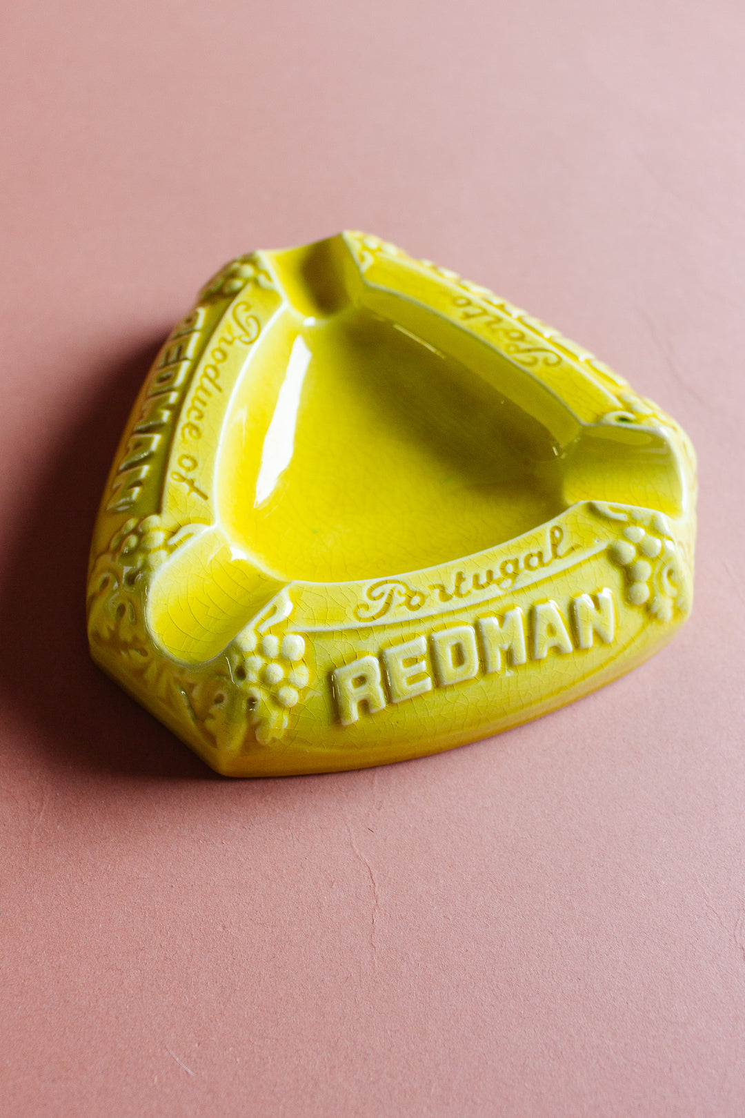 vintage french "porto redman" advertising ashtray