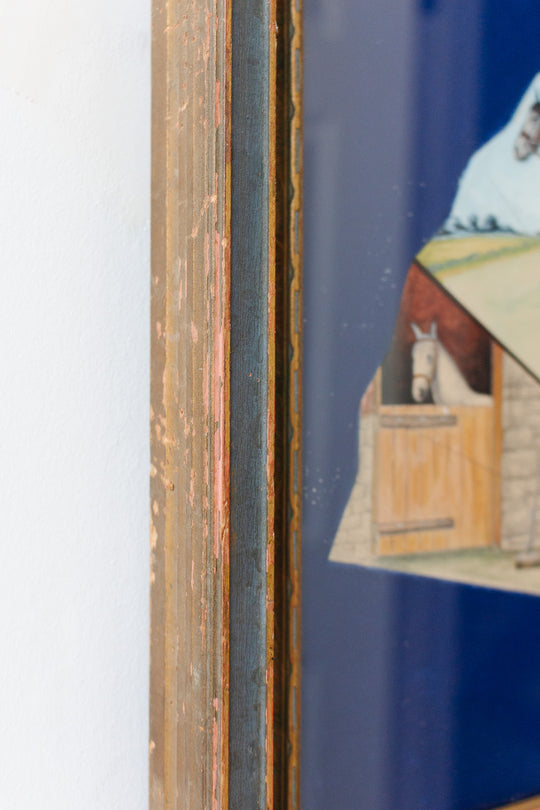 vintage equestrian fan art