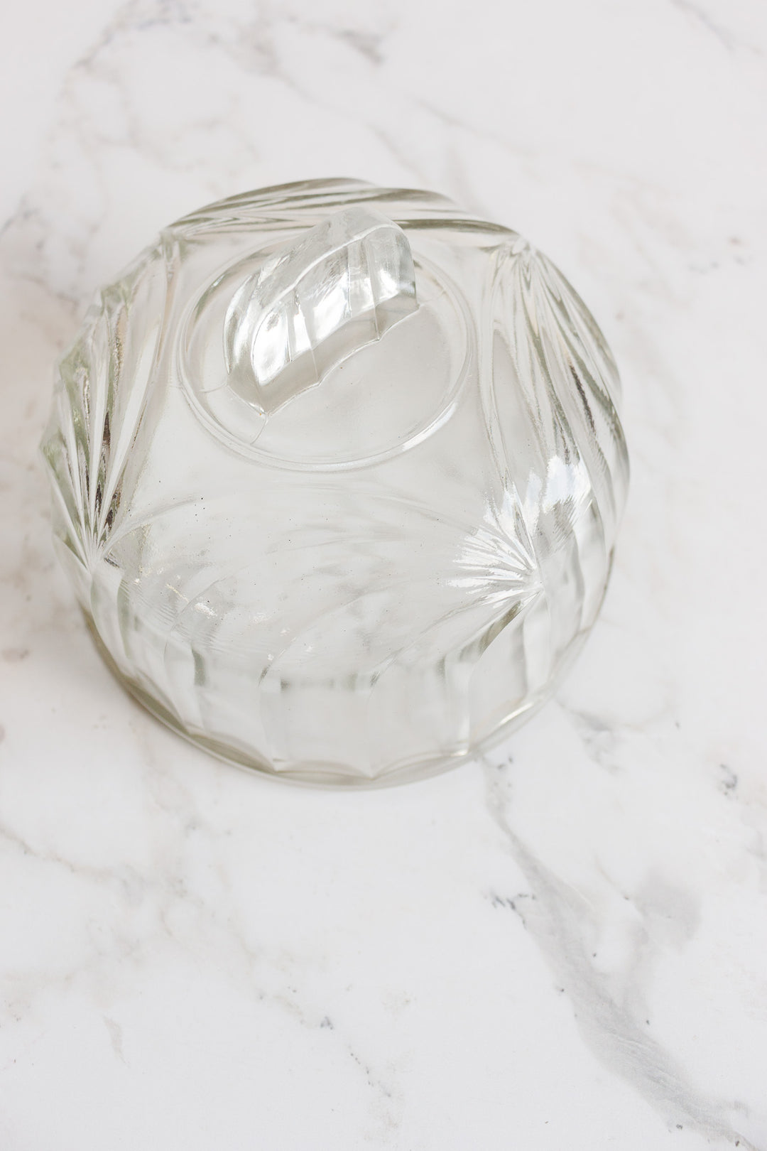 vintage french pressed glass cheese cloche
