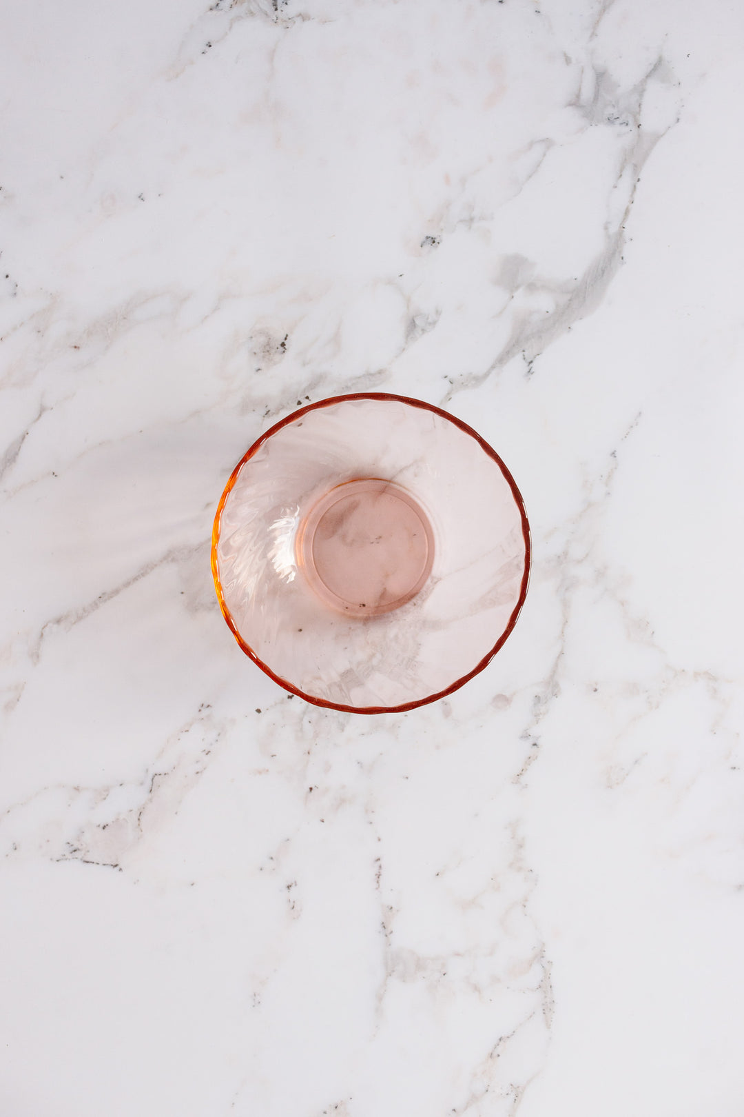 vintage french "rosaline" pink bowls, set of 5