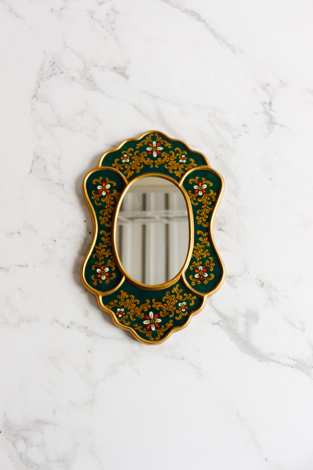 vintage french "verre églomisé" mirror